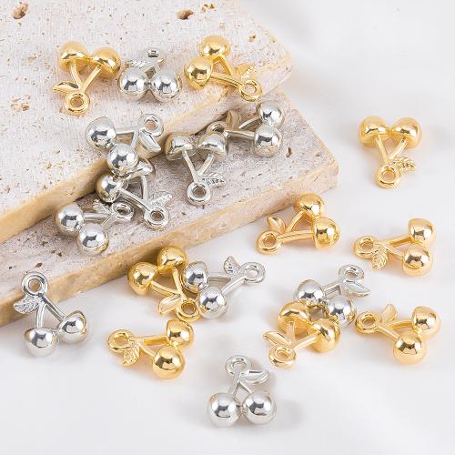 Kopparbelagt plasthänge, Kopparbelagd plast, Körsbär, DIY, fler färger för val, 100PC/Bag, Säljs av Bag