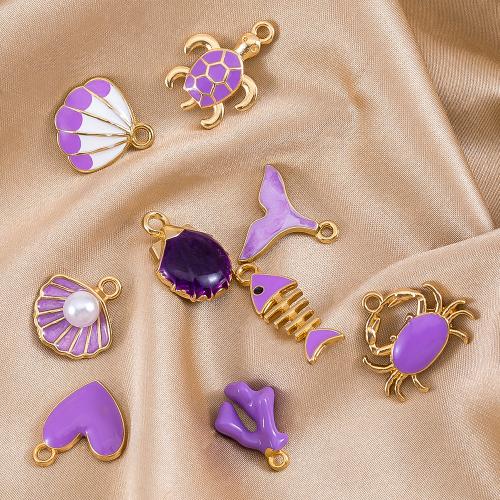 Zink legering emalj hängen, Zink Alloy, med Plast, plated, DIY, fler färger för val, 100PC/Bag, Säljs av Bag