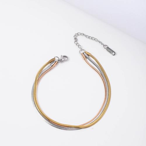 304 rostfritt stål Armband, mode smycken & flerskikts & Unisex, Säljs av PC