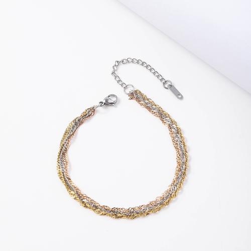 304 rostfritt stål Armband, våg kedja & mode smycken & Unisex, Säljs av PC