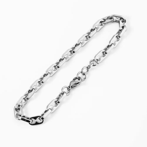 304 rostfritt stål Armband, polerad, mode smycken & för människan, ursprungliga färgen, 225x6mm, Säljs av PC