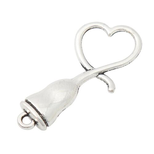 Zink Alloy Halsband, plated, DIY, fler färger för val, 34x15mm, Säljs av PC