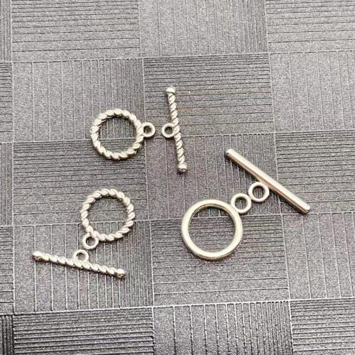 Rostfritt stål togglelås, Zink Alloy, plated, DIY & olika stilar för val, Säljs av Ställ