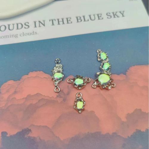 Gemstone Hängen Smycken, Zink Alloy, med Månsten, plated, DIY & olika stilar för val, Säljs av PC