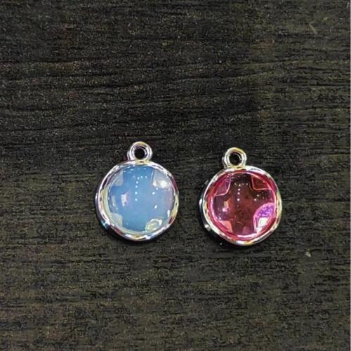 Zink legering emalj hängen, Zink Alloy, med Glas & Plast Pearl, plated, DIY & olika stilar för val & med strass, Säljs av PC