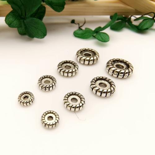 Grânulos  espaçador de liga de  zinco, liga de zinco, Rondelle, banhado, DIY & tamanho diferente para a escolha, vendido por PC