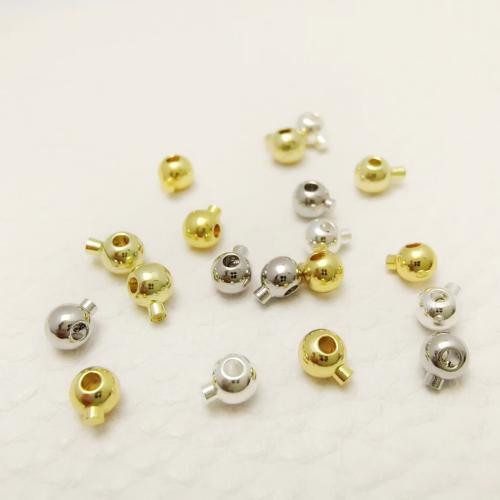 ottone Posizionamento Bead, placcato, DIY, nessuno, 3.20mm, Foro:Appross. 1mm, Venduto da PC