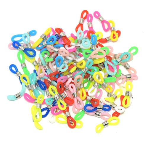 Silicone Glasses Accessories with Zinc Alloy plated DIY 30mm Sold By PC