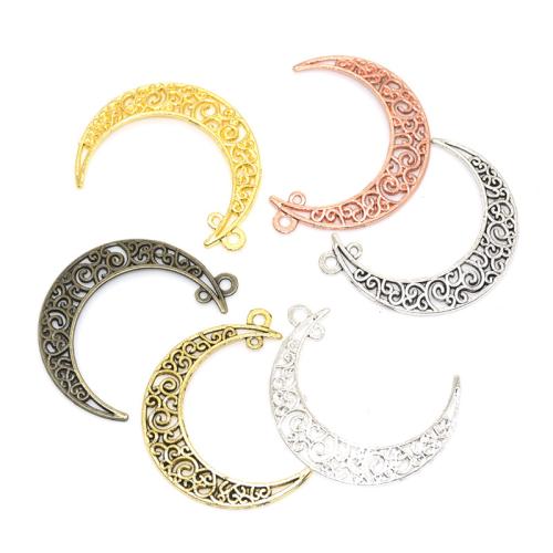 Lo zinco in lega cavi pendenti, lega in zinco, Luna, placcato, DIY & cavo, nessuno, 40x30mm, Venduto da PC