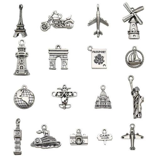 Zinek Přívěsky, starožitné barva postříbřená, DIY & různé styly pro výběr, Prodáno By PC