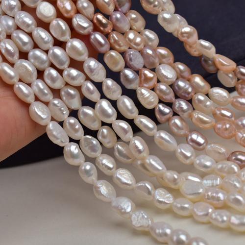 Keishi kultivované sladkovodní perle, Sladkovodní Pearl, Baroko, DIY, více barev na výběr, 6-7mm, Prodáno za 37 cm Strand