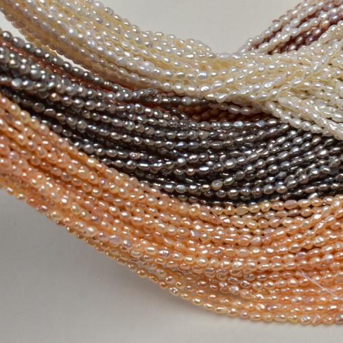 Keishi kultivované sladkovodní perle, Sladkovodní Pearl, Baroko, DIY, více barev na výběr, 3-4mm, Prodáno za 35 cm Strand