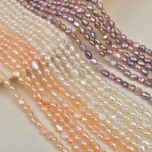 Keishi kultivované sladkovodní perle, Sladkovodní Pearl, Baroko, DIY, více barev na výběr, 4-5mm, Prodáno za 36 cm Strand