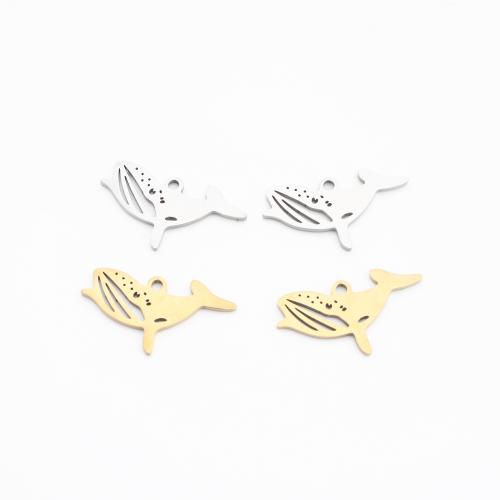 Acero inoxidable Colgantes Animal, acero inoxidable 304, allena, chapado, Bricolaje & hueco, más colores para la opción, 14x17x1mm, Vendido por UD