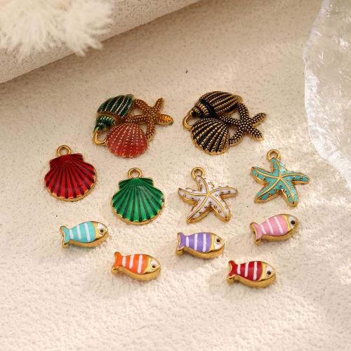 Colgantes de Acero Inoxidable, acero inoxidable 304, chapado, Bricolaje & esmalte, más colores para la opción, 10PCs/Bolsa, Vendido por Bolsa