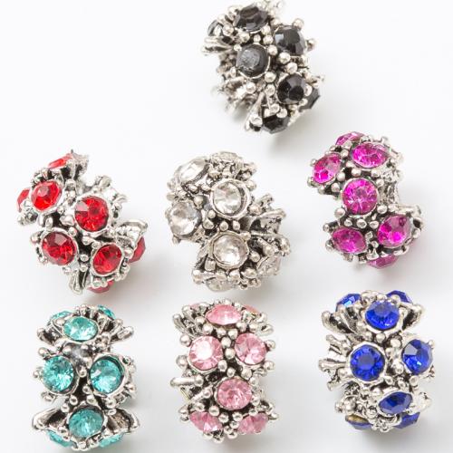 Zinek European korálky, starožitné barva postříbřená, DIY & s drahokamu, více barev na výběr, nikl, olovo a kadmium zdarma, 9x12mm, Cca 50PC/Bag, Prodáno By Bag