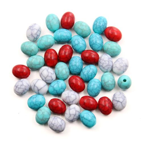 Plastové korálky, Umělá hmota, Oválný, DIY & smalt, více barev na výběr, 8x10mm, Prodáno By PC