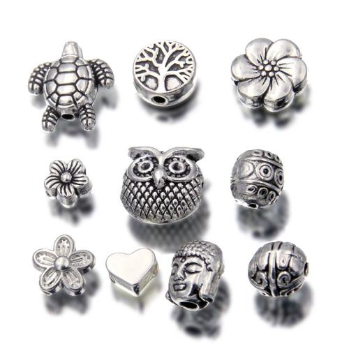 Coirníní since Alloy Spacer, Sinc Alloy, dath airgid antique plátáilte, DIY & stíleanna éagsúla do rogha, Díolta De réir PC