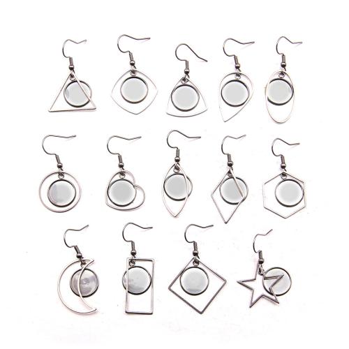 304 acciaio inox componente orecchino a pendente, DIY & stili diversi per la scelta, Venduto da PC