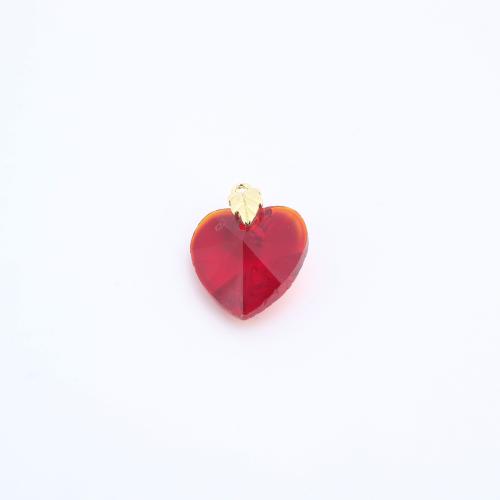 Resina-Pendant, ottone, with resina, Cuore, placcato, DIY, nessuno, assenza di nichel,piombo&cadmio, 18x14x7mm, Venduto da PC
