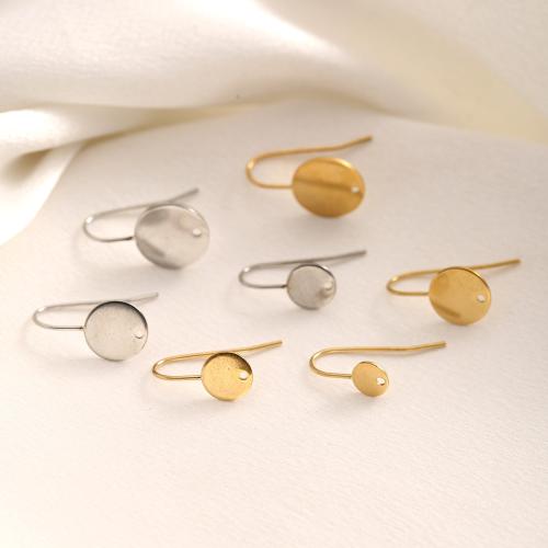 Øretråd i rustfrit stål, 304 rustfrit stål, forgyldt, du kan DIY, flere farver til valg, 100pc'er/Bag, Solgt af Bag