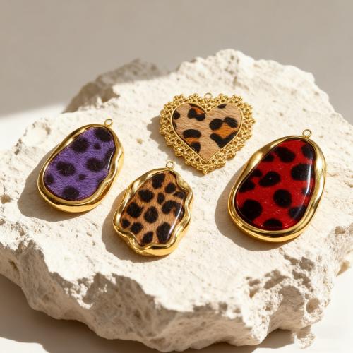 Stainless Steel korut Riipukset, 304 Stainless Steel, päällystetty, tee-se-itse, enemmän värejä valinta, 3PC/laukku, Myymät laukku