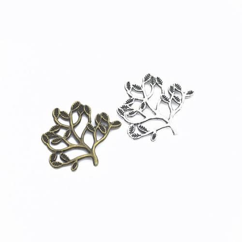 Zinek Přívěsky, Strom, á, DIY, více barev na výběr, 32x30mm, Prodáno By PC