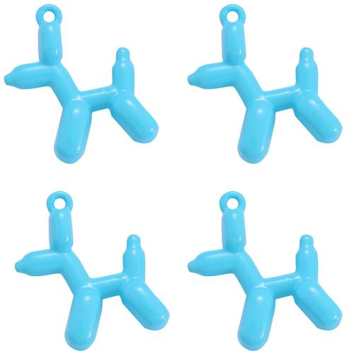 Zinek zvířat Přívěsky, Pes, namalovaný, DIY, více barev na výběr, 19x15mm, Prodáno By PC