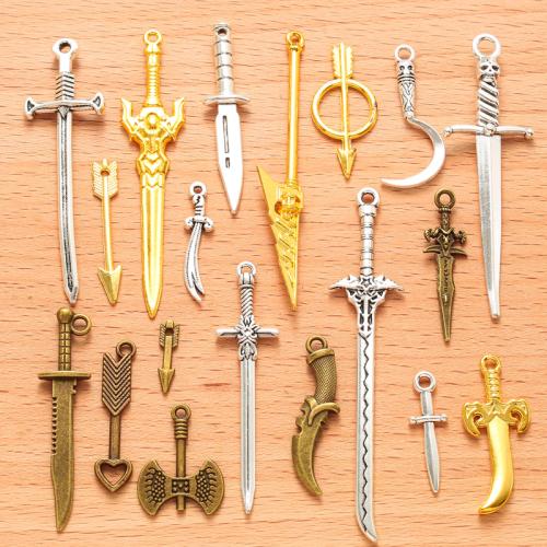 Zinek Přívěsky, meč, á, DIY & různé styly pro výběr, Prodáno By PC