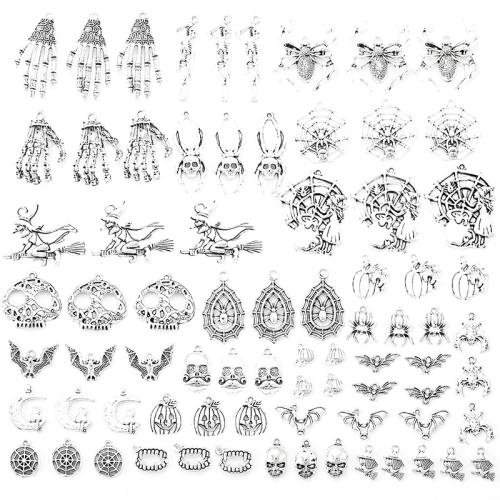 Fashion Halloween Pendant Zinc Alloy antique silver color plated Halloween Design & DIY Sold By PC