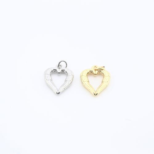 Brass Heart Pendants plated DIY nickel lead & cadmium free Sold By PC