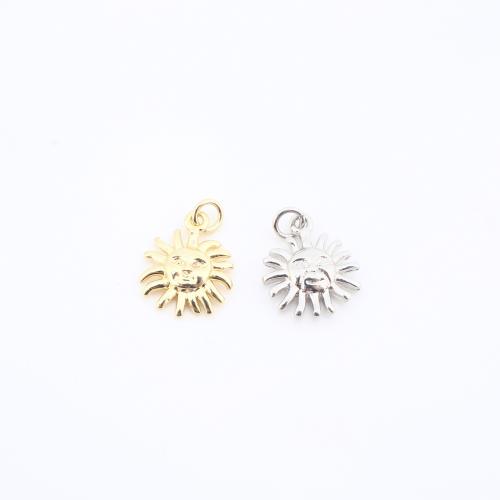 Mosaz Šperky Přívěsky, Slunce, á, DIY, více barev na výběr, nikl, olovo a kadmium zdarma, 14x11x2mm, Prodáno By PC