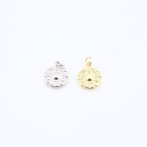 Monili d'ottone Ciondoli, ottone, sole, placcato, DIY, nessuno, assenza di nichel,piombo&cadmio, 13x10x3mm, Venduto da PC