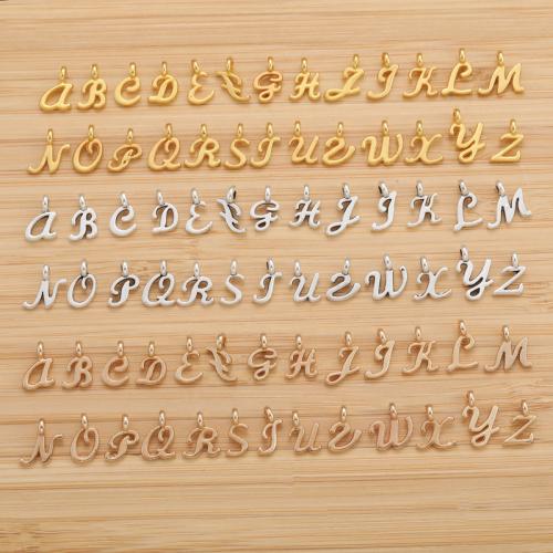 Pendenti in lega di zinco ad Alfabeto, lega in zinco, Lettera alfabeto, placcato, DIY & stili diversi per la scelta, nessuno, 10x7mm, Venduto da PC