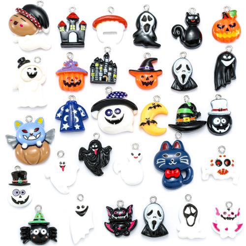 Fashion Halloween Pendant Resin epoxy gel Halloween Design & DIY Sold By Bag