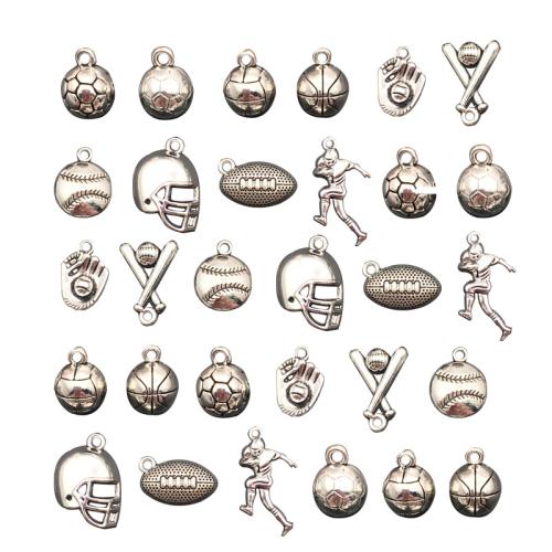 Zinc Alloy Pendants antique silver color plated DIY Sold By PC