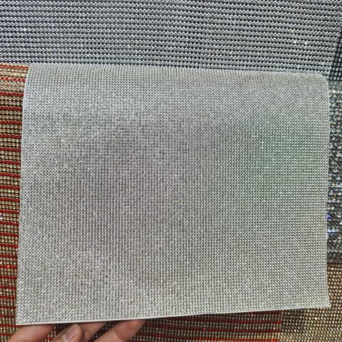 Glass Rhinestone Sticker Paper DIY silver color Sold By PC