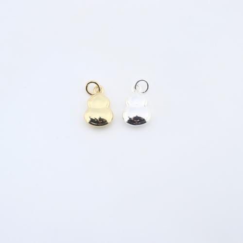 Brass Korut Riipukset, Messinki, Calabash, päällystetty, tee-se-itse, enemmän värejä valinta, 11x7x3mm, Myymät PC