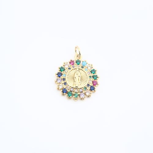 Cúbicos Circonia Colgante Latón Micro pavimenta, metal, chapado, Bricolaje & micro arcilla de zirconia cúbica, más colores para la opción, 19x17x2mm, Vendido por UD