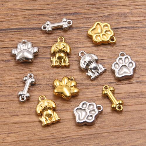 Stainless Steel korut Riipukset, 304 Stainless Steel, päällystetty, tee-se-itse, enemmän värejä valinta, 10PC/laukku, Myymät laukku