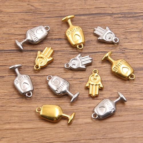 Stainless Steel korut Riipukset, 304 Stainless Steel, päällystetty, tee-se-itse, enemmän värejä valinta, 10PC/laukku, Myymät laukku