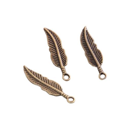 Colgantes de Aleación de Zinc en Forma Hoja, chapado, Bricolaje, más colores para la opción, 100PCs/Bolsa, Vendido por Bolsa