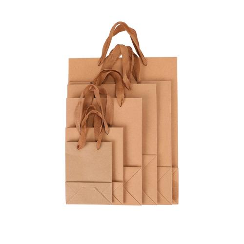 Kraft Gift Bag printing yellow Sold By PC