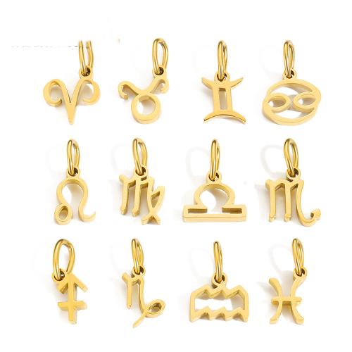 Cruach dhosmálta réaltbhuíon siogairlín, 304 Cruach dhosmálta, 12 Comharthaí an Stoidiaca, plátáilte, DIY & stíleanna éagsúla do rogha, Díolta De réir PC