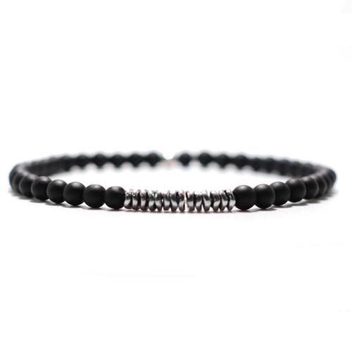 Piedras preciosas Pulsera, con Hematite, hecho a mano, diferentes materiales para la opción & para hombre, longitud aproximado 19.5 cm, Vendido por UD
