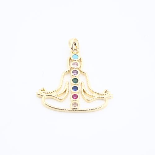 Kubinių Zirconia Mikro Pave Žalvaris Priedai veltiniams, vilna, Žalvarinis, padengtą, Pasidaryk pats & mikro nutiesti kubinių Zirconia, daugiau spalvų pasirinkimas, nikelio, švino ir kadmio nemokamai, 27x27x2mm, Pardavė PC