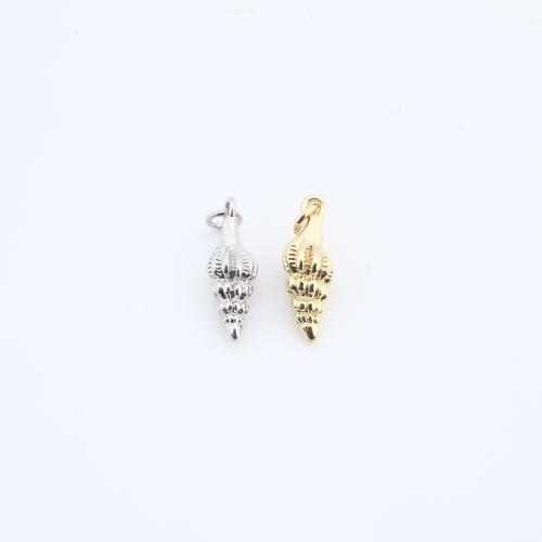 Mosaz Šperky Přívěsky, Ulita, á, DIY, více barev na výběr, nikl, olovo a kadmium zdarma, 15x5x5mm, Prodáno By PC