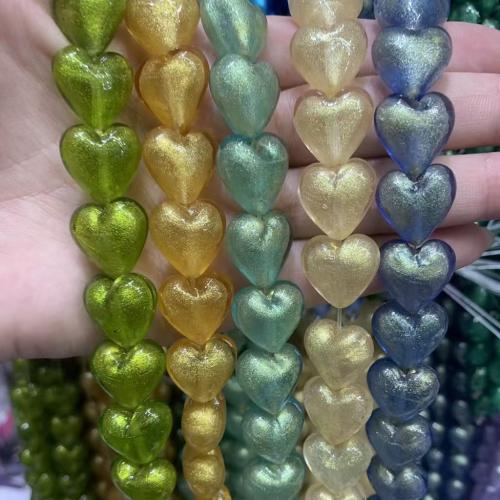 Lampwork Beads Heart DIY 16mm Sold By Bag
