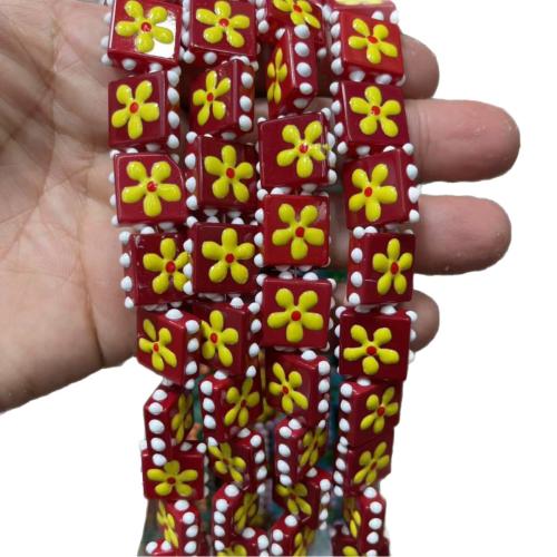 Lampwork Beads hand drawing DIY 17mm Sold By Bag