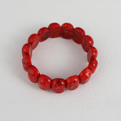 herbe corail bracelet, bijoux de mode, rouge, Longueur 18 cm, Vendu par PC